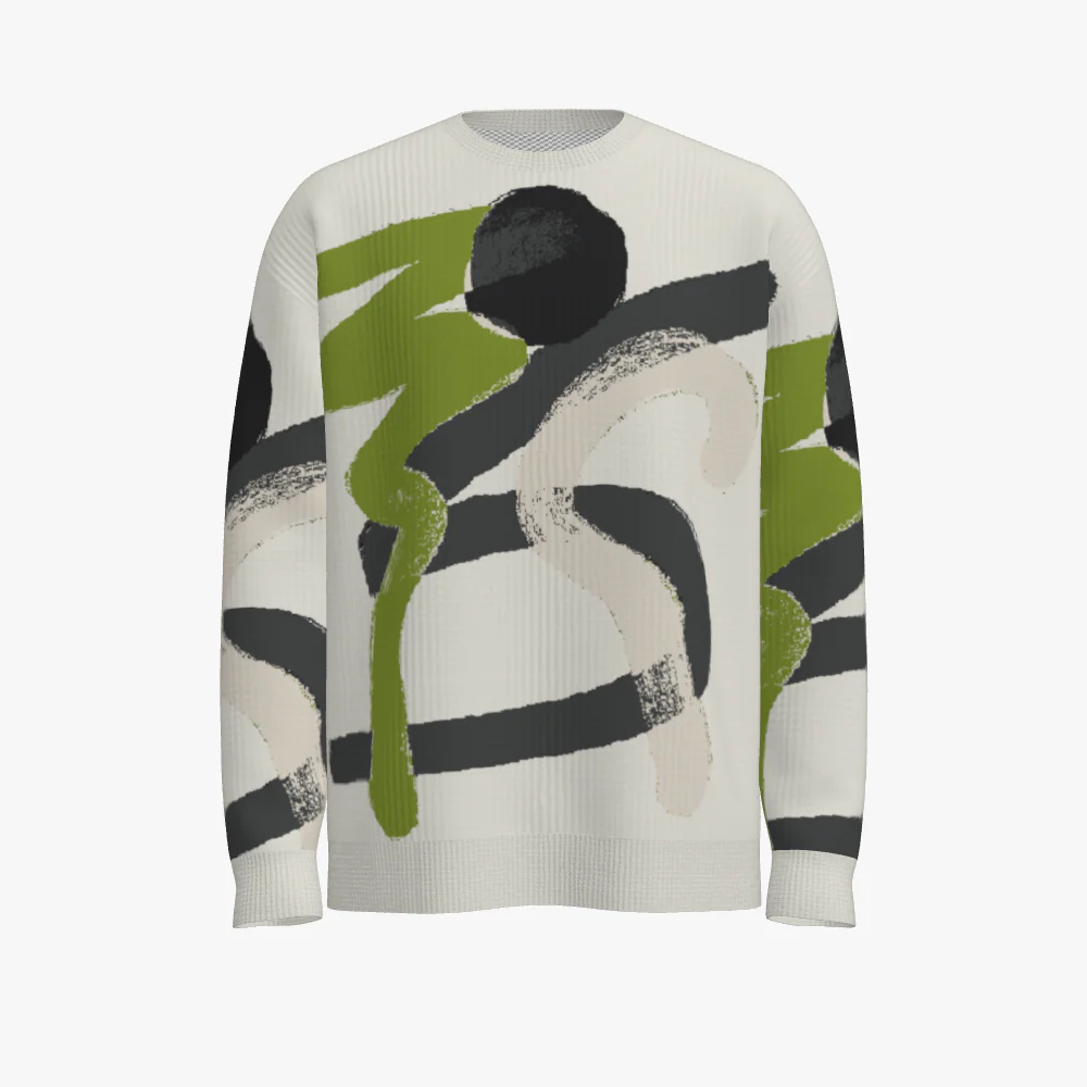 Men's Oversized Crew Neck Pullover