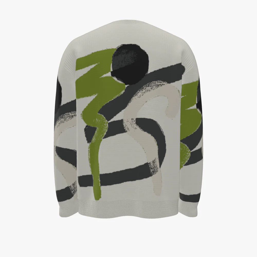 Men's Oversized Crew Neck Pullover